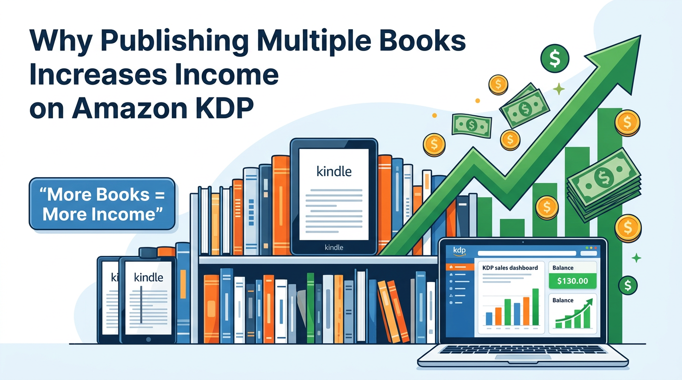 Why Publishing Multiple Books on KDP Increases Your Income